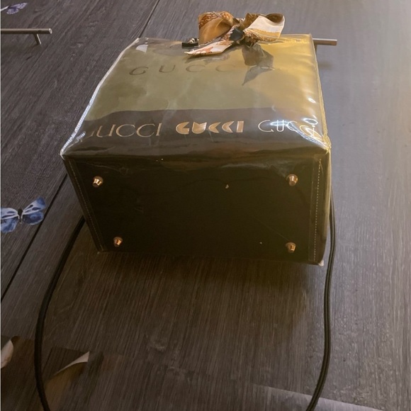 Gucci Black Transparent Tote Shopping Bag - Picture 6 of 8